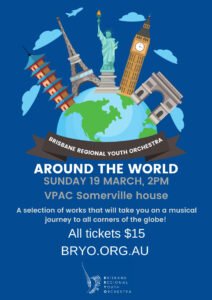 Around the World Concert Flyer
